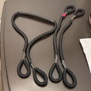 Black Resistance Bands with Handles